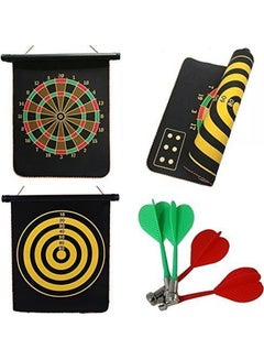 KT BROTHERS Double Faced Portable Foldable Magnetic Dart Game With 4 Non-Pointed Darts  - Image 3