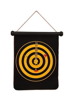 KT BROTHERS Double Faced Portable Foldable Magnetic Dart Game With 4 Non-Pointed Darts  - Image 4