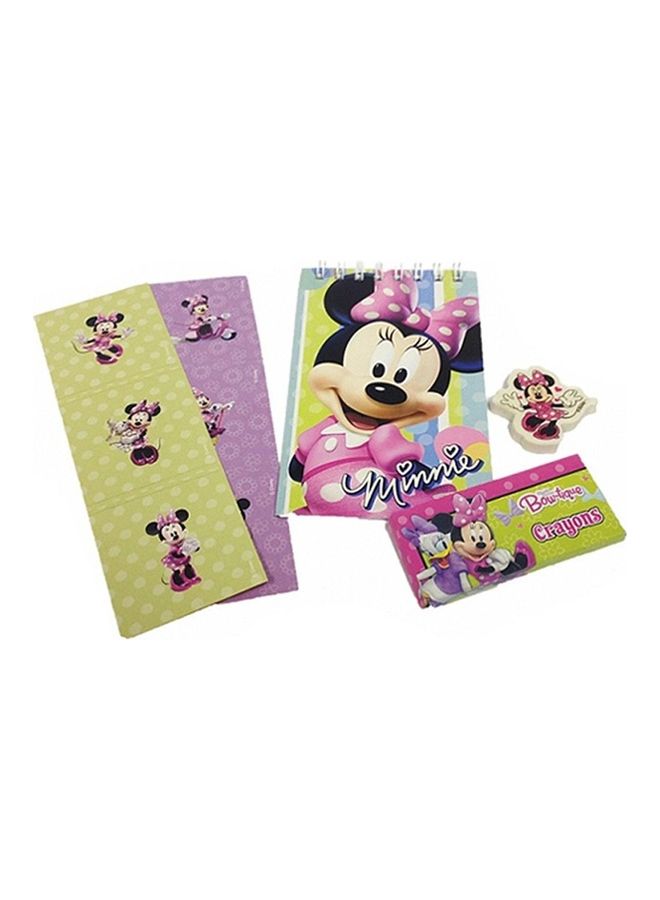 Amscan Europe Disney Minnie Mouse Pink Stationery Favor Pack 20pcs Birthday Gift Toys, Return Gifts for Party 