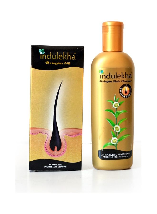 إندوليكا زيت وشامبو إندولكا للشعر للرجال والنساء ذو سعة 300 مل أصفر/أسود 300ملليلتر