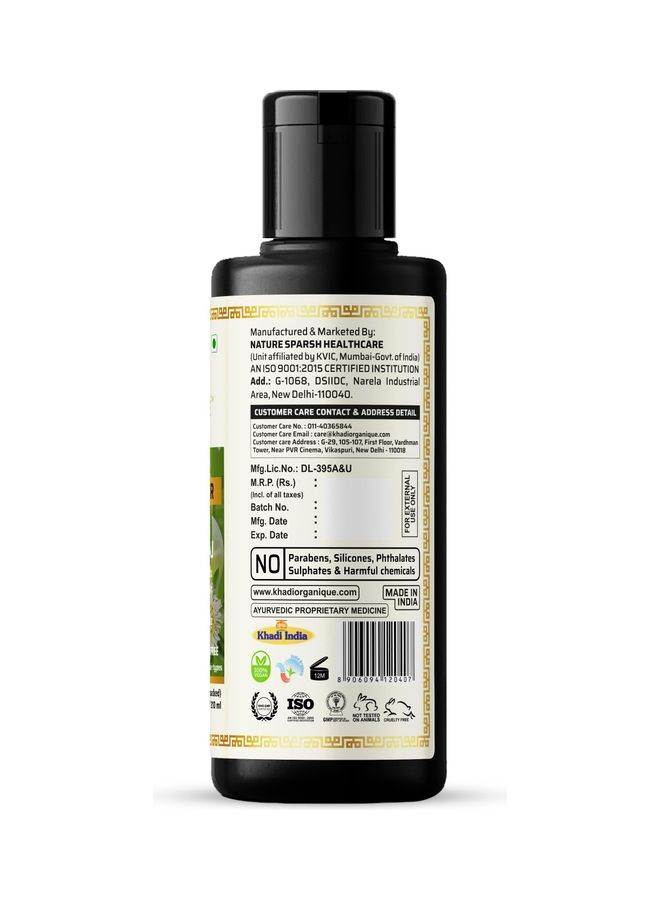 Khadi ORGANIQUE Khadi Organique Amla & Bhringraj Shampoo Sls Paraben Free For Anti Dandruff Men Women 210 Ml  - Image 3