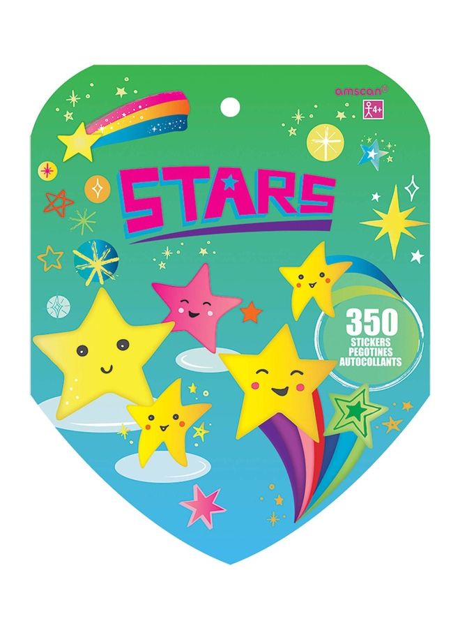Amscan 350-Piece Stars Book Sticker Set