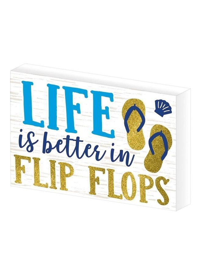 Amscan Summer Life Is Better In Flip Flops Standing Plaques