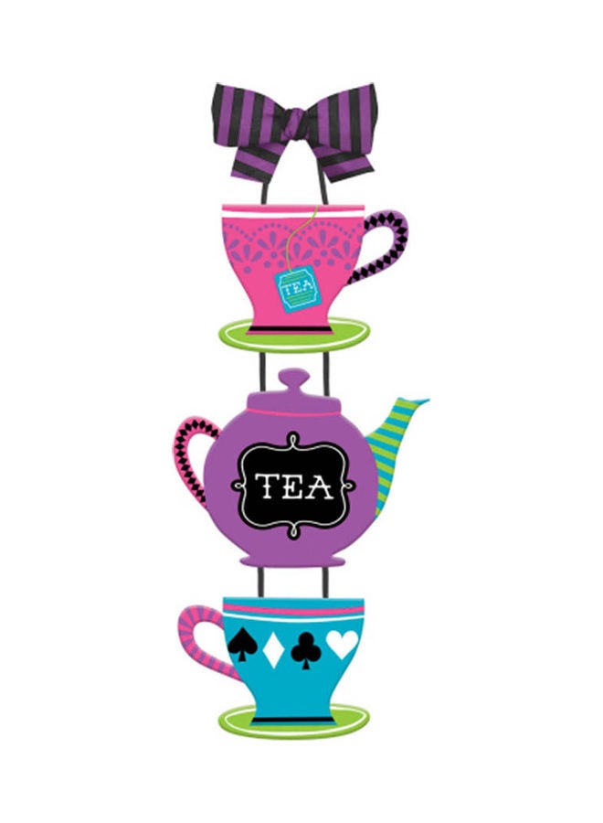 Amscan Mad Tea Party Triple Sign With Bow