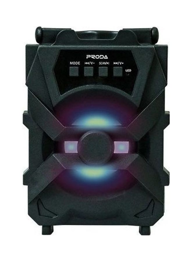 PRODA - Xunshen Portable Wireless Bluetooth Speaker With FM Radio /SD Card Reader / AUX And USB Black - Image 1
