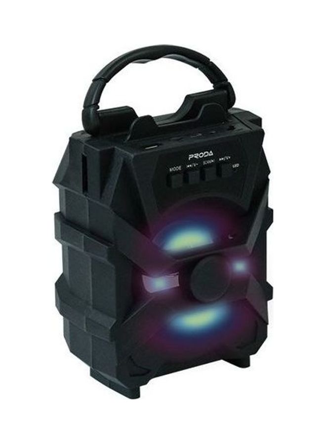 PRODA - Xunshen Portable Wireless Bluetooth Speaker With FM Radio /SD Card Reader / AUX And USB Black - Image 1