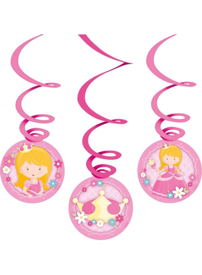 My Princess Swirl Decorations 6Pcs