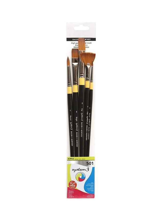 Generic 5-Piece Brush System 3 Wallet 501 black 
