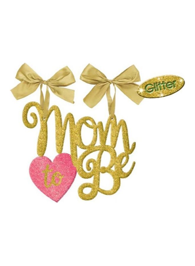 Amscan Mom To Be Chair Hanging Glitter Sign