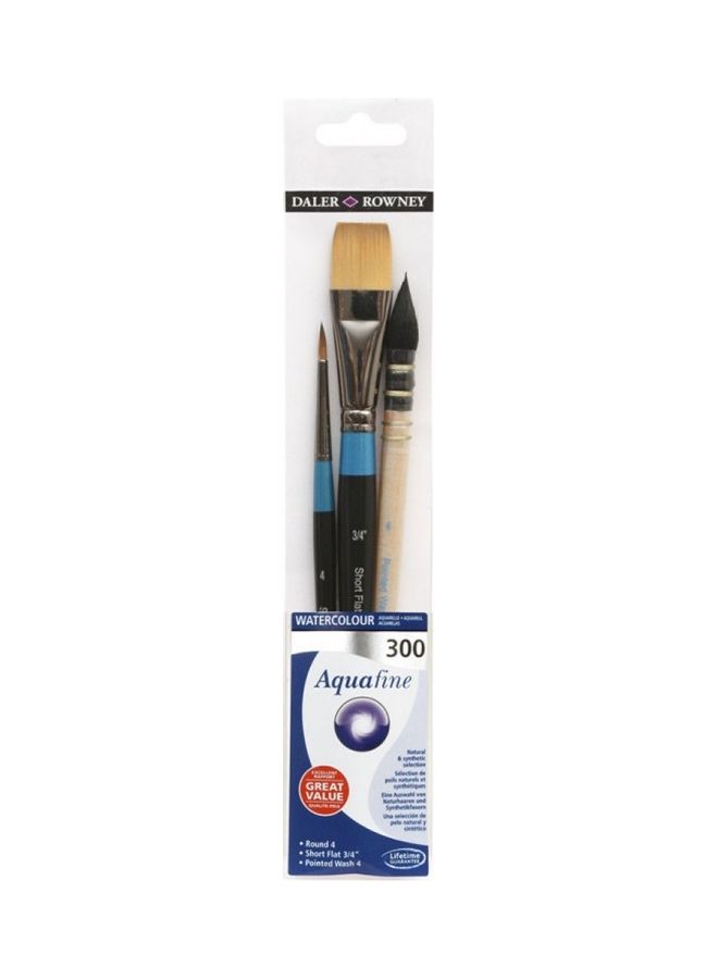 Generic 3-Piece Brush Wallet Set Black 