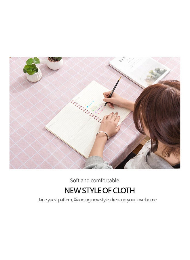 فاشون هوم مفرش طاولة طعام للمطبخ مضاد للاحتراق لون وردي 137x137سم - Image 5