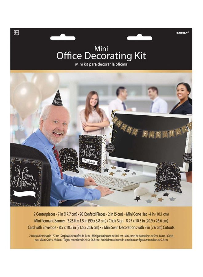 Amscan GOLD SPARKLING CELEBRATION OFFICE DECORATION