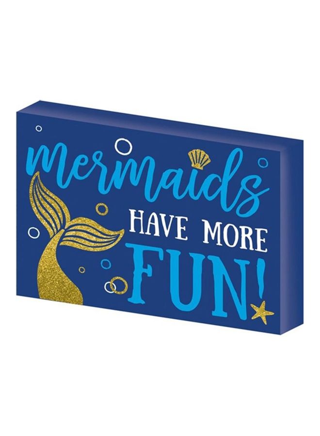 Amscan MERMAID STANDING PLAQUE WITH GLITTER