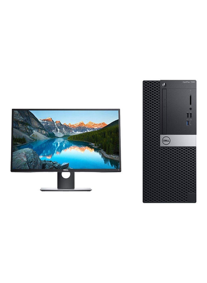 DELL Optiplex 7060 Tower PC with Core i7 Processor/32GB RAM/1TB HDD/240GB SSD/4GB Integrated Graphic Card Black  - Image 1