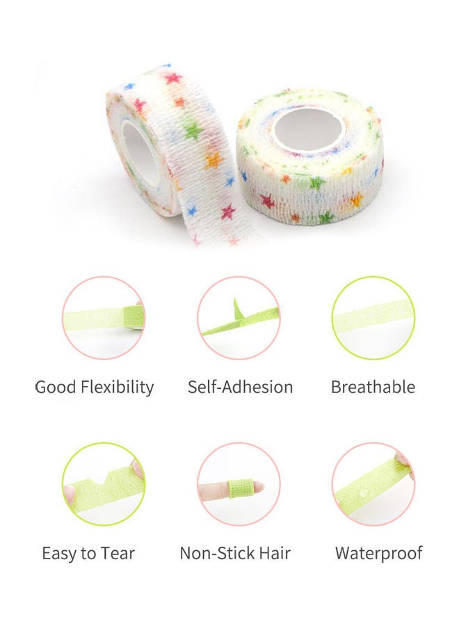 3 Rolls Of Self Adherent Cohesive Wrap Bandages Multicolour