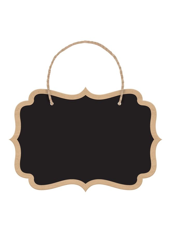 Amscan 8-Piece Chalkboard Hanging Wood Sign Set