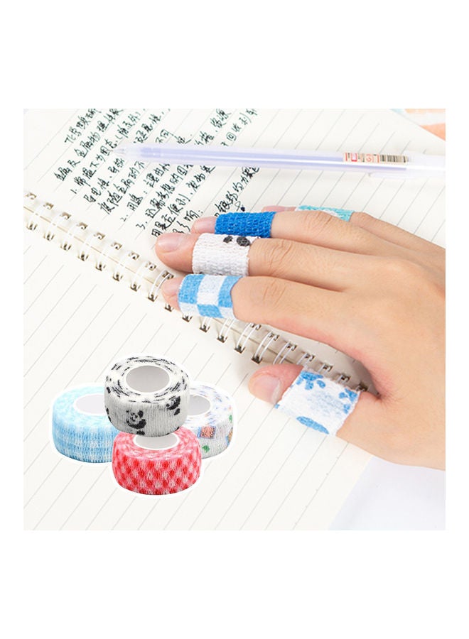 3 Rolls Of Self Adherent Cohesive Wrap Bandages Multicolour