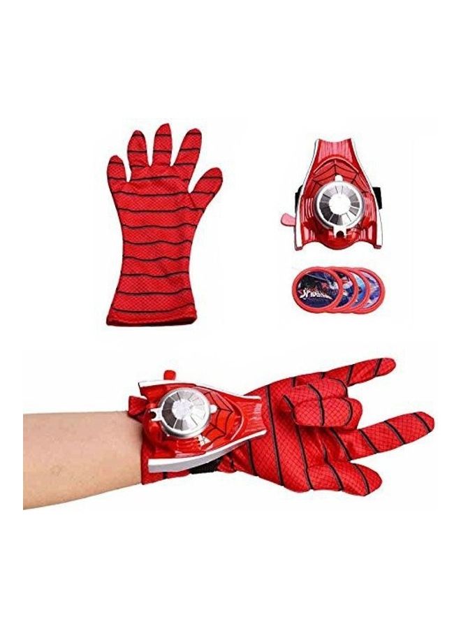 TENDERFEET - Soft Fabric Spiderman Gloves With Disc Launcher - Image 1