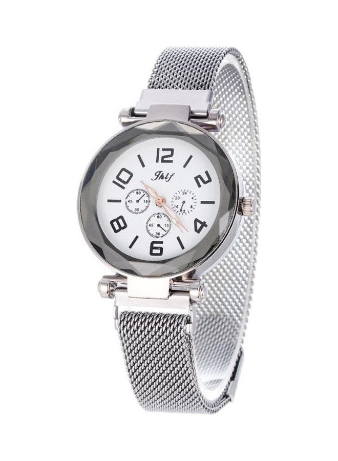 jhlf Women's Analog watch Stainless Steel Magnetic Band - Image 1