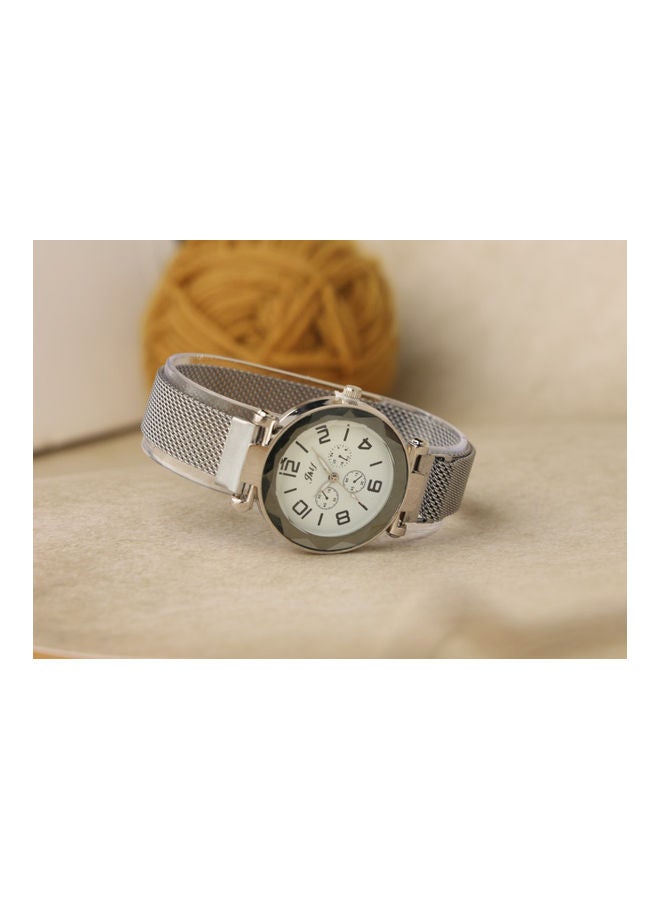 jhlf Women's Analog watch Stainless Steel Magnetic Band - Image 2