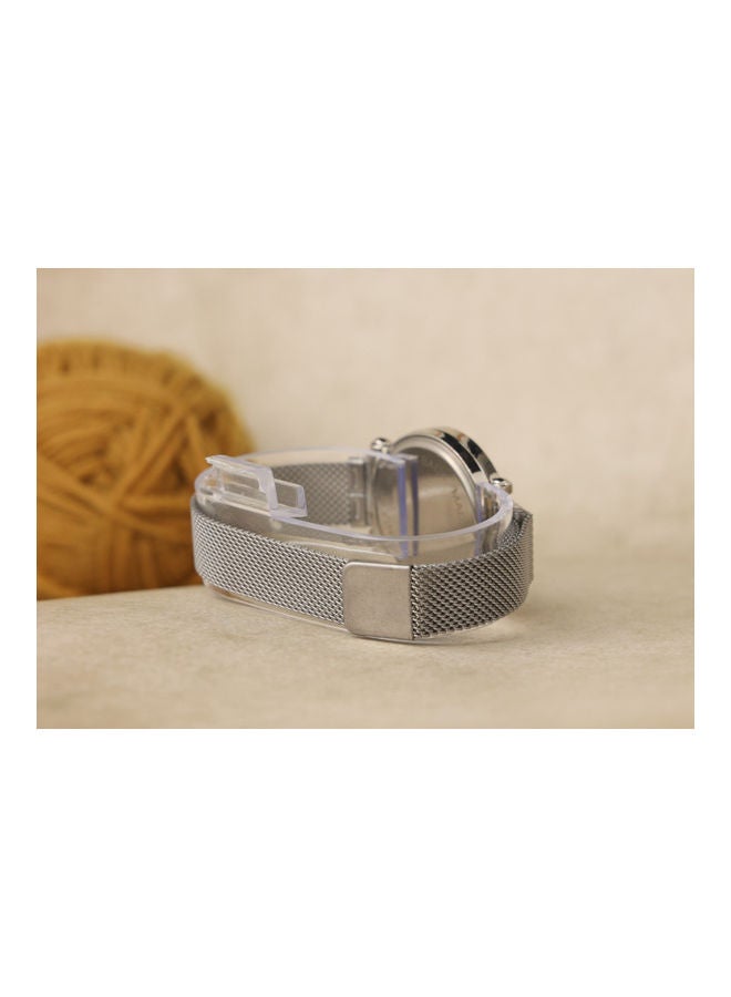 jhlf Women's Analog watch Stainless Steel Magnetic Band - Image 3