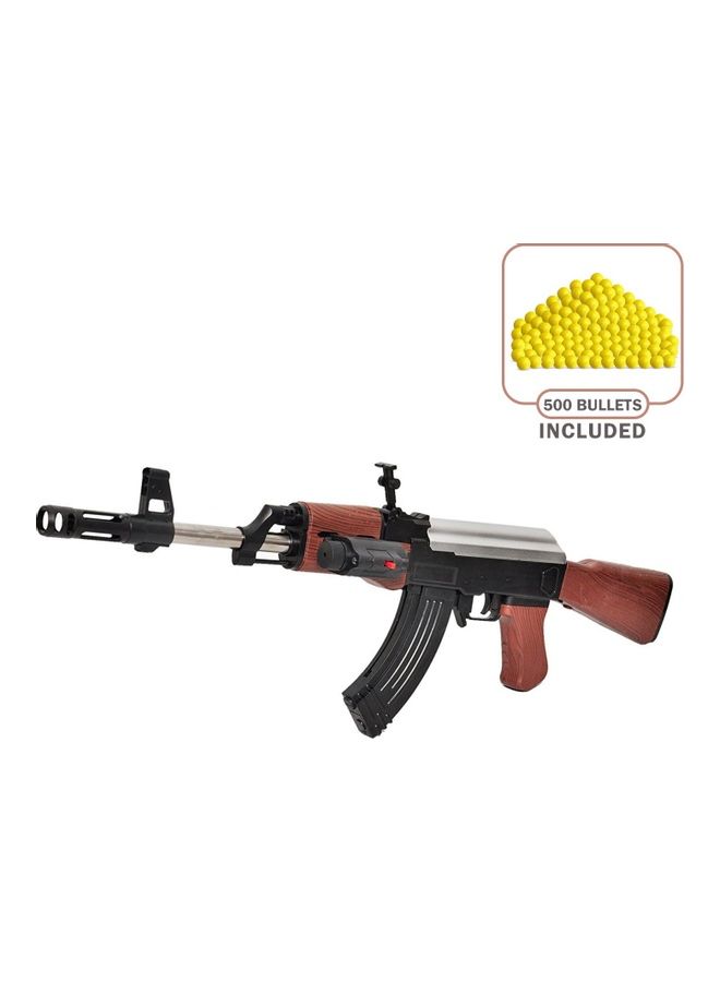 ميس آند شيف - لعبة مسدس خرز بتصميم مطابق لسلاح AK47 مع ضوء ليزر - Image 1