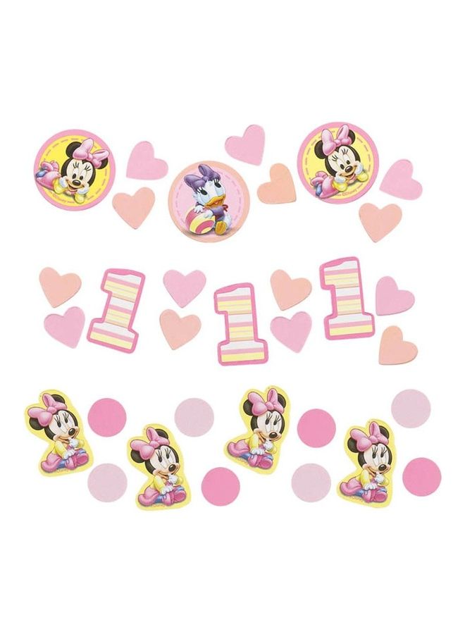 Amscan Minnie Mouse 1st Birthday Confetti for Birthday Party Decorations, Party Celebration