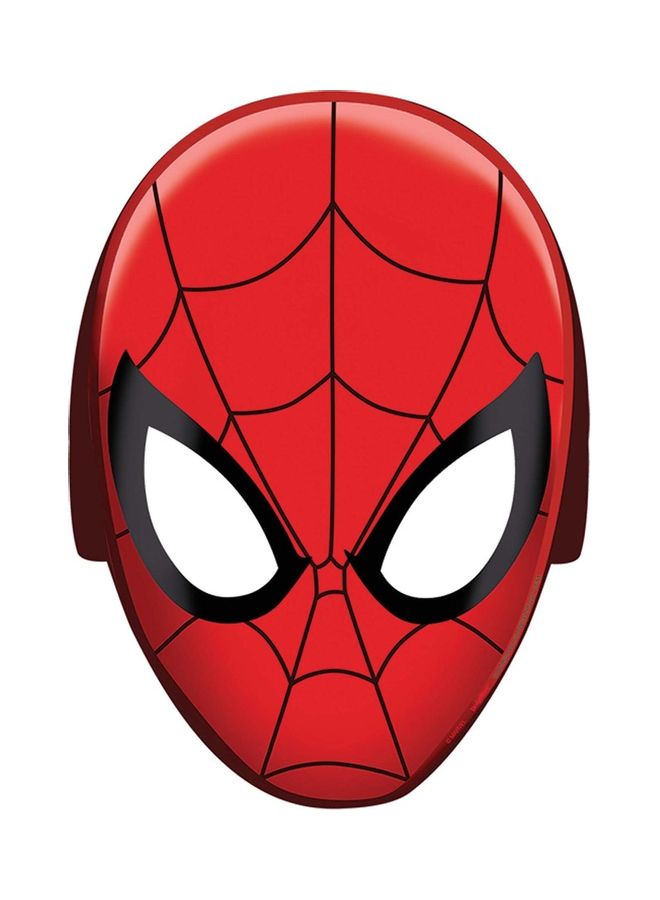 Amscan - 8-Piece Spider-Man Webbed Paper Masks Party Favors Party Supplies - Image 1