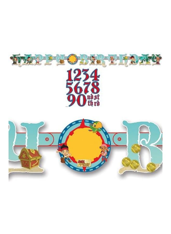 Amscan Europe Jake & The Neverland Pirates Add An Age Letter Banner Birthday Decoration and Party Supplies 