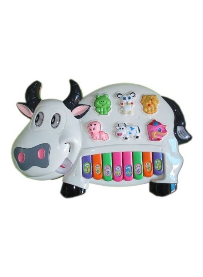 Deep Musical Cow Piano Toy With Educational Rhymes - Image 1