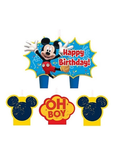Mickey Mouse Molded Cake Candle Set