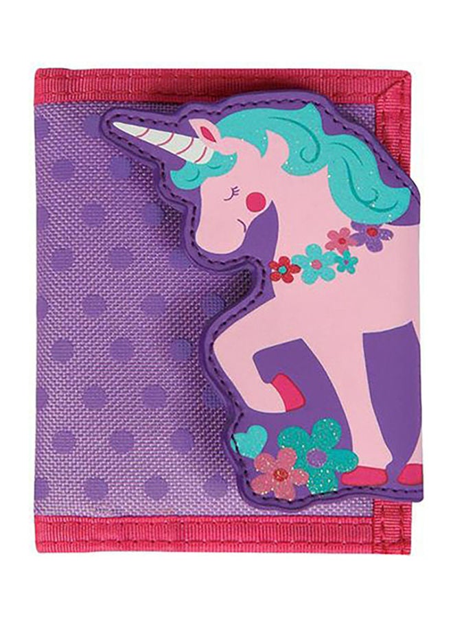 Stephen Joseph Unicorn Printed Nylon Wallet Pink