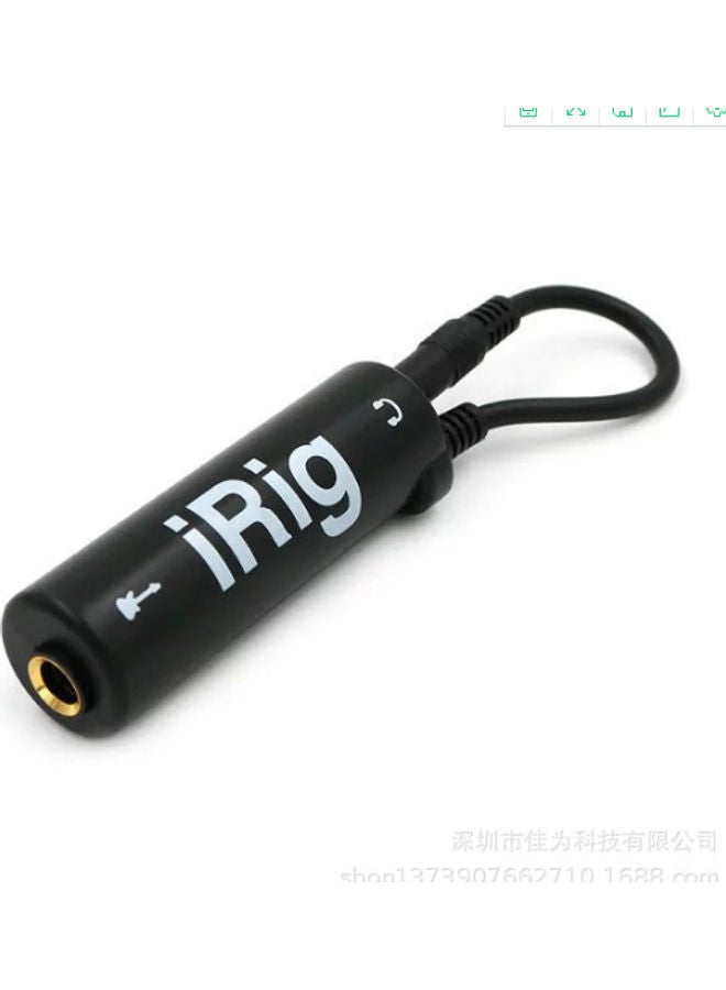 Generic Guitar Cable Converter Black 