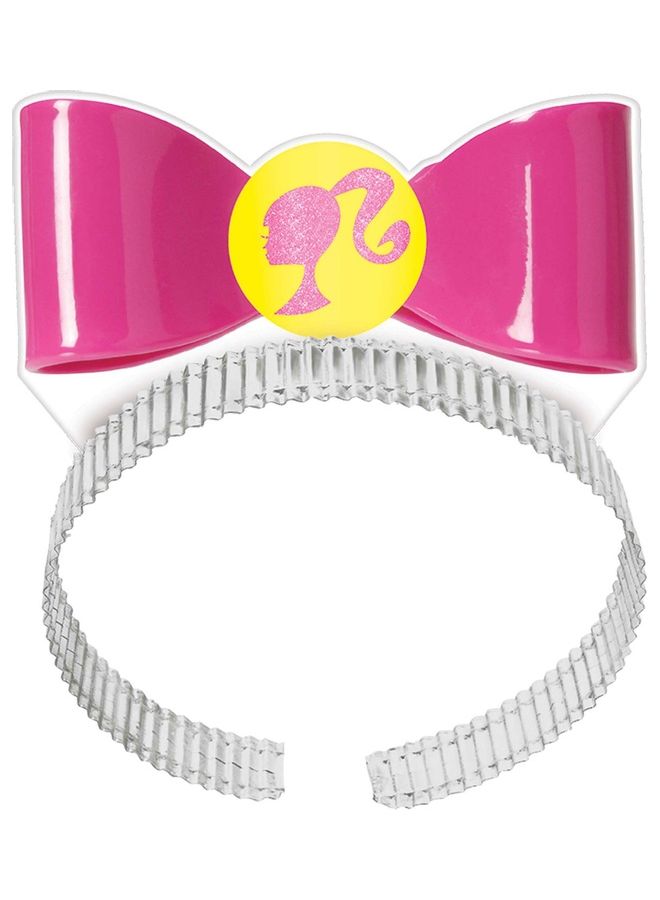 أمسكان تيجان لامعة مزودة بطوق للشعر بتصميم شخصية باربي