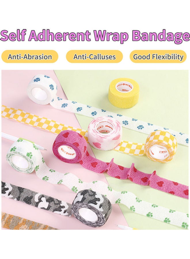 Generic 4 Rolls Of Self Adherent Cohesive Wrap Bandages Multicolour  - Image 3