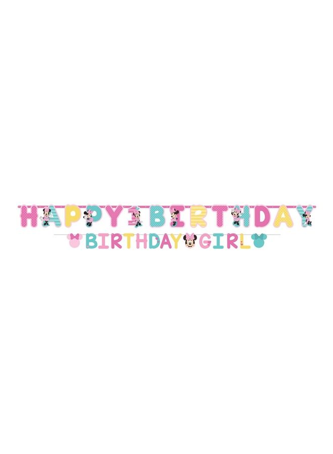 Amscan Minnie's Fun To Be One Letter Banner Birthday Decoration and Party Supplies 