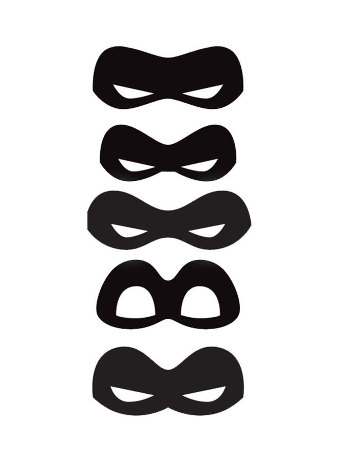 أمسكان مجموعة أقنعة عين ورقية بتصميم من فيلم "Incredible 2" من 8 قطع