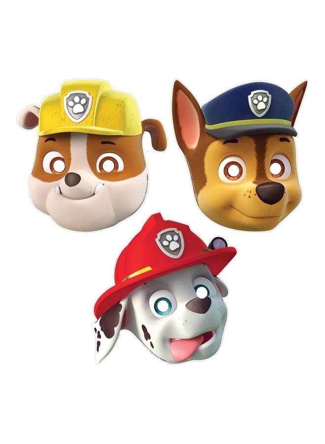 Amscan 8-Piece Paw Patrol Paper Masks Party Favors Party Supplies