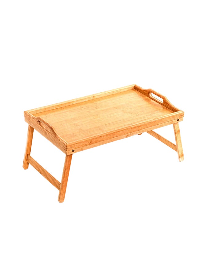 Generic - Folding Wooden Table Tray Brown 23.5x50x30cm - Image 1