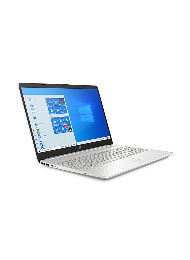 HP - 15-dw2085ne Laptop With 15.6-Inch Display, Core i5-1035G1 Processor/8GB RAM/512GB SSD/2GB NVIDIA GeForce MX130 Graphics/ English Arabic Keyboard Silver - Image 1