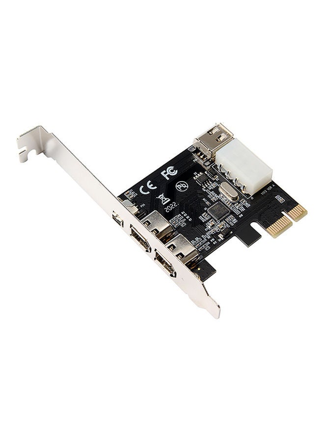 Generic - PCI-E To 3-Port DV High-Definition Video Capture Adapter Card Black - Image 1