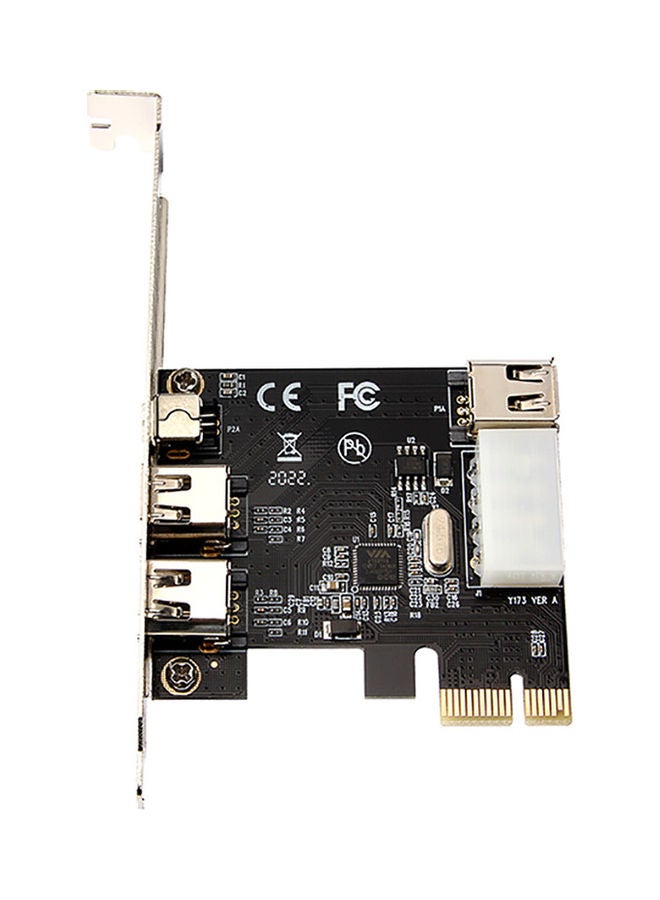 Generic - PCI-E To 3-Port DV High-Definition Video Capture Adapter Card Black - Image 1