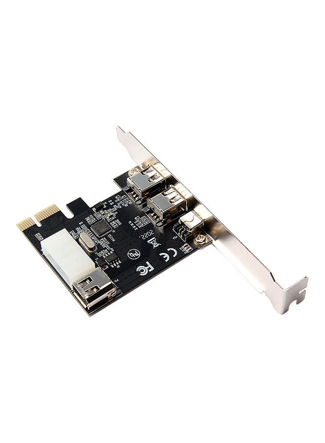 Generic - PCI-E To 3-Port DV High-Definition Video Capture Adapter Card Black - Image 1