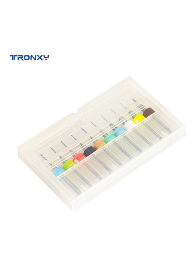 Tronxy - 10-Piece 3D Printer Nozzle Cleaning Tools Multicolour - Image 1