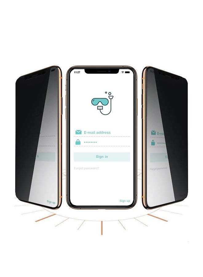 JOYROOM Knight Extreme Series 2.5D Privacy Full Screen For iPhone 11 Pro Clear/Black  - Image 2