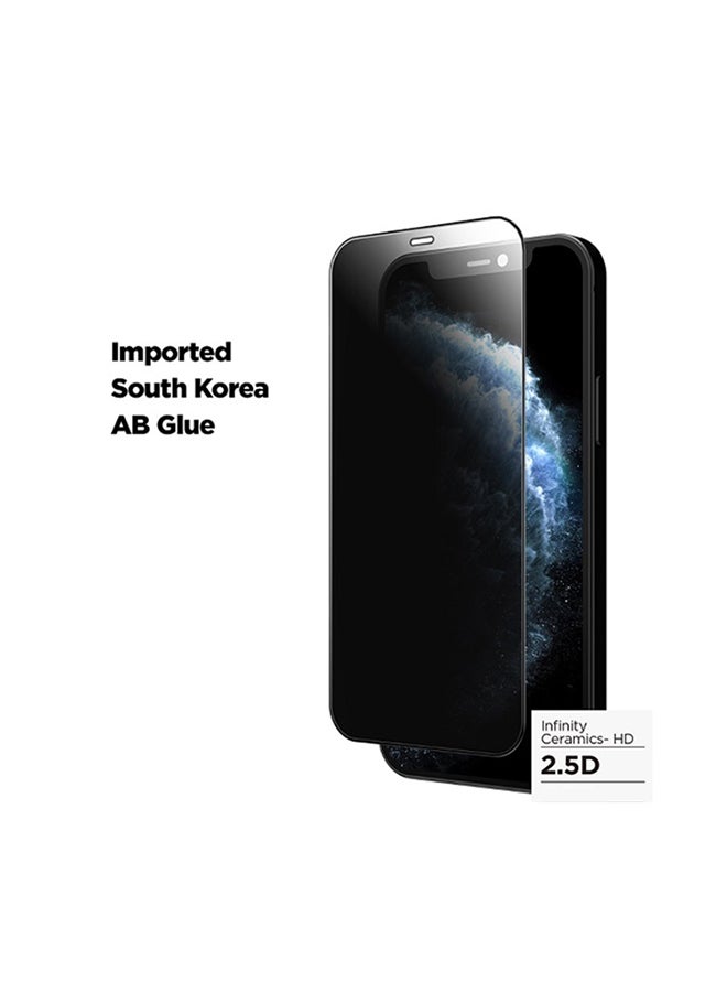 JOYROOM - Tempered Glass Screen Protector For iPhone 11 Clear/Black - Image 1