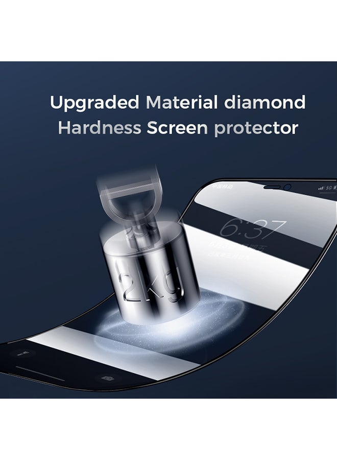 JOYROOM - Tempered Glass Privacy Full Screen Protector For iPhone 11 Pro Max Clear/Black - Image 1