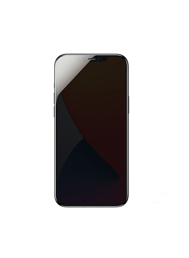 JOYROOM Tempered Glass Privacy Screen Protector For Iphone 12 Pro Max Black  - Image 3