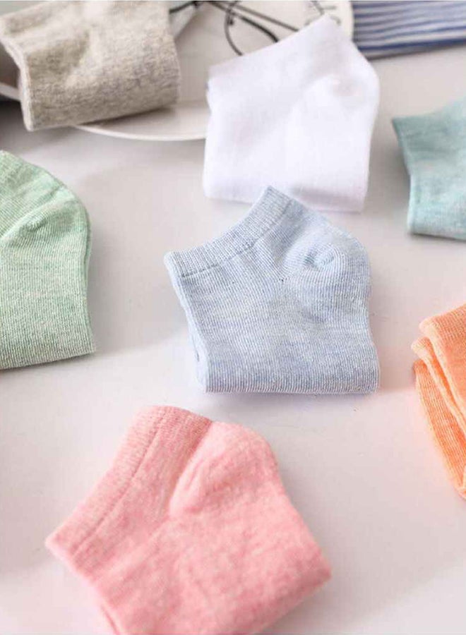 10 Pair Cotton Casual Ankle Socks Multicolour  - Image 4