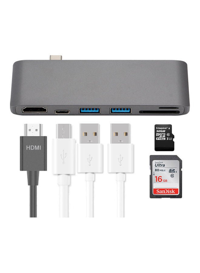 Generic - USB Dock Adapter For Apple Macbook Grey - Image 1